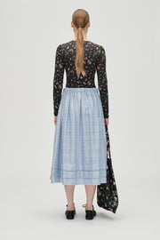 Stine Goya UK Romantic Midi Skirt Skirt Brunnera Blue