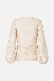 Stine Goya UK Romantic Ruffling Long Sleeve Top Top Multiflowers