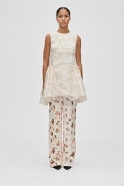 Stine Goya UK Romantic Ruffling Sleeveless Short Dress Dress Multiflowers