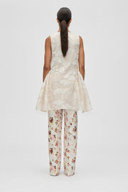 Stine Goya UK Romantic Ruffling Sleeveless Short Dress Dress Multiflowers