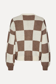 Stine Goya UK SGAmara Cardigan Knit Brown Check