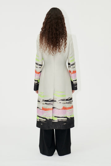 Stine Goya UK SGAneta Coat Coat Abstract Strokes