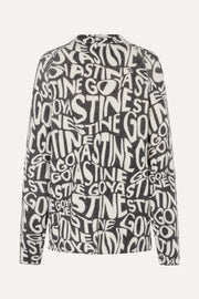 Stine Goya UK SGReba Cardigan Knit Liquified Logo