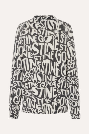 Stine Goya UK SGReba Cardigan Knit Liquified Logo