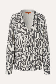 Stine Goya UK SGReba Cardigan Knit Liquified Logo