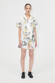 Stine Goya UK Scalloped Elasticated Waistband Shorts Shorts Wild Flowers Embroidery