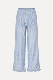 Stine Goya UK Sheer Ruffling Long Pants Pants Brunnera Blue