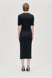 Stine Goya UK Short Sleeve Crewneck Midi Dress Dress The Rose