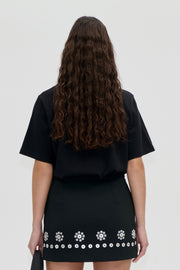 Stine Goya UK Short Sleeve T-Shirt Top The Floral Frame