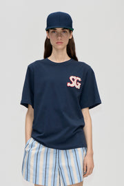 Stine Goya UK Short Sleeve T-Shirt Top Baseball SG Patch