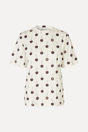 Stine Goya UK Short Sleeve T-Shirt Top Cherry