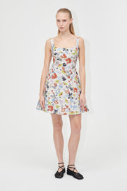 Stine Goya UK Sleeveless Fitted Waist Dress Dress Skyfall Flowers