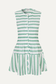 Stine Goya UK Sleeveless Smocked Short Dress Dress Smocked Stripes