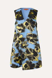 Stine Goya UK Sleeveless V-Neck Short Dress Dress Blue Anemone Jacquard