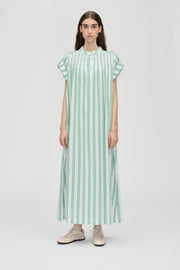 Stine Goya UK Smocked Tunic Long Dress Dress Smocked Stripes