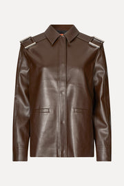 Stine Goya UK Straight Sleeve Jacket Top Chocolate