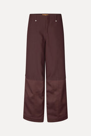Stine Goya UK Structured Long Pants Pants Aubergine
