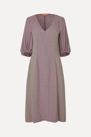 Stine Goya UK Three-Quarter Sleeve Midi Dress Dress Pink/Black