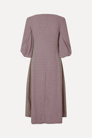 Stine Goya UK Three-Quarter Sleeve Midi Dress Dress Pink/Black