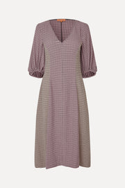 Stine Goya UK Three-Quarter Sleeve Midi Dress Dress Pink/Black