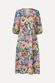 Stine Goya UK Three-Quarter Sleeve Midi Dress Dress Loves Me, Loves Me Not