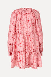 Stine Goya UK Tier Voluminous Mini Dress Dress Foil Foliage