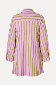 Stine Goya UK Tuck Sleeve Tunic Dress Dress Wallpaper Stripes