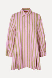 Stine Goya UK Tuck Sleeve Tunic Dress Dress Wallpaper Stripes
