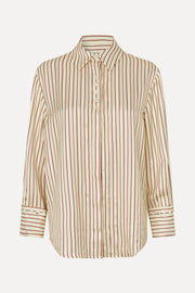 Stine Goya UK Turn-Up Oversized Shirt Top Symmetry In Cream
