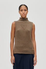 Stine Goya UK Turtleneck Vest Knit Heart