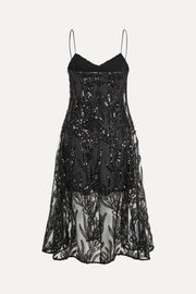 Stine Goya UK V Neck Midi Dress Dress Abstract Embellishment