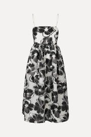 Stine Goya UK Voluminous Gathered Midi Dress Dress Anemone Jacquard