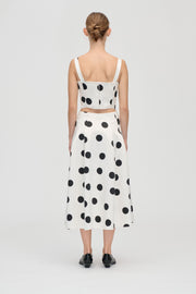 Stine Goya UK Voluminous Midi Skirt Skirt Black Dots