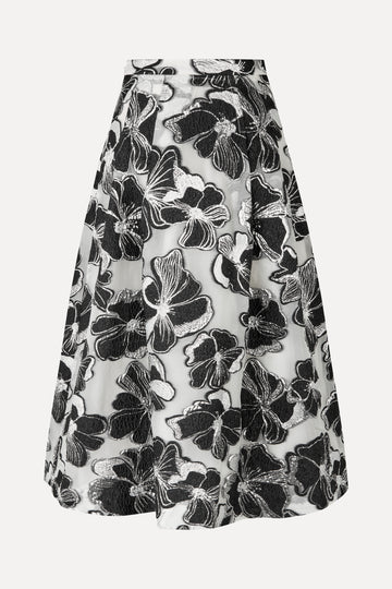Stine Goya UK Voluminous Midi Skirt Skirt Anemone Jacquard