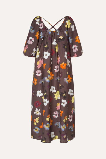 Stine Goya UK Voluminous Puff Sleeve Dress Dress Wild Flowers