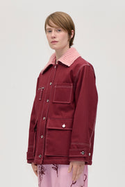 Stine Goya UK Workwear Boxy Jacket Outerwear Merlot