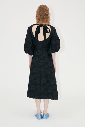 Stine Goya UK 3/4 Volume Sleeves Midi Dress Dress Anemone Jacquard