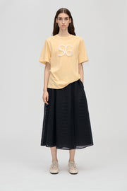 Stine Goya UK Adjustable Waist Voluminous Midi Skirt Skirt Checkered Organza