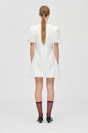 Stine Goya UK Angled Pleat Mini Dress Dress Artist Flower Relief