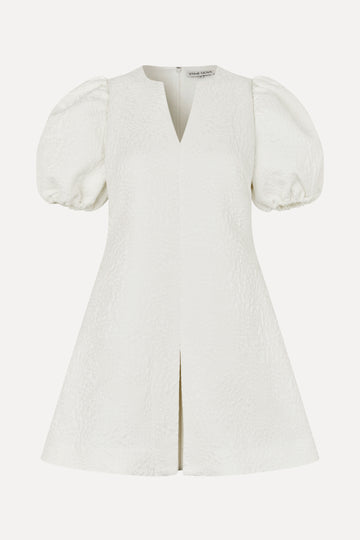 Stine Goya UK Angled Pleat Mini Dress Dress Artist Flower Relief