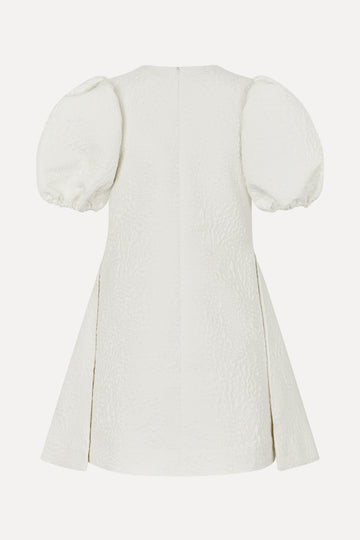 Stine Goya UK Angled Pleat Mini Dress Dress Artist Flower Relief