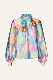 Stine Goya UK Ashley Blouse Top 4084 Filigran Flower Blue