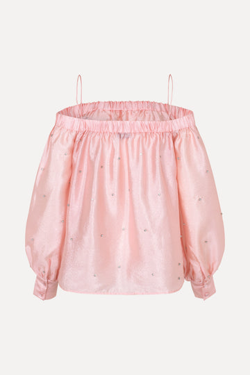 Stine Goya UK Augie Blouse Top Rose Quartz