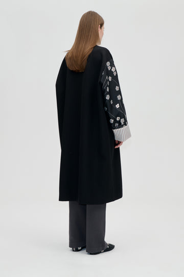 Stine Goya UK Bell Sleeve Coat Outerwear Bouquet In Pieces