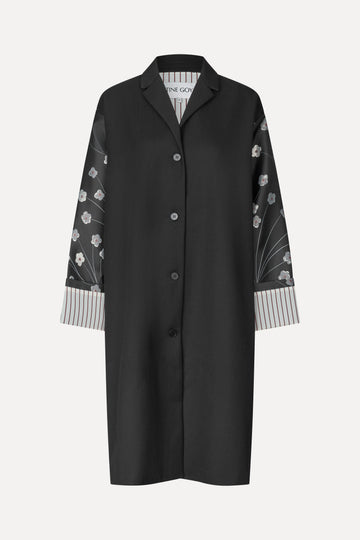 Stine Goya UK Bell Sleeve Coat Outerwear Bouquet In Pieces