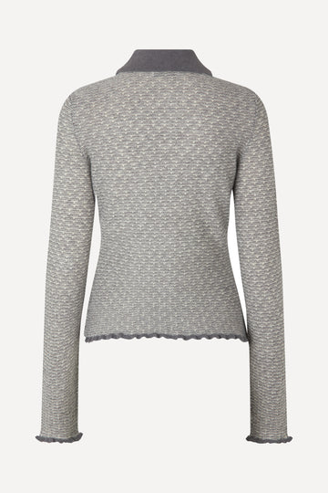 Stine Goya UK Bobbi Cardigan Knit Grey Stone