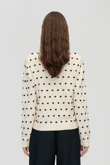 Stine Goya UK Bobble Polo Collar Sweater Knit Sunlight Bobbles