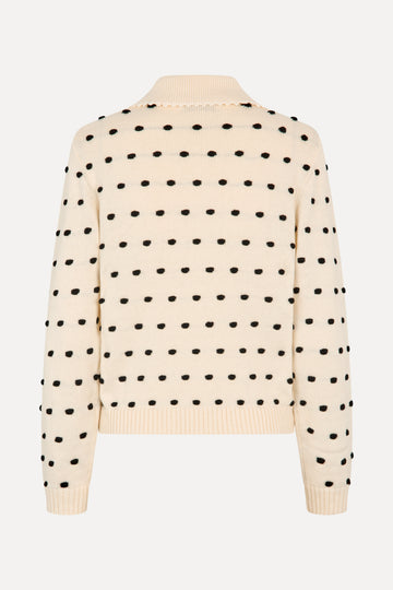 Stine Goya UK Bobble Polo Collar Sweater Knit Sunlight Bobbles