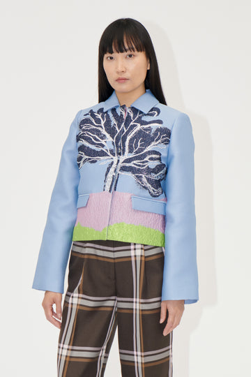 Stine Goya UK Boxy Straight Jacket Coat Tree