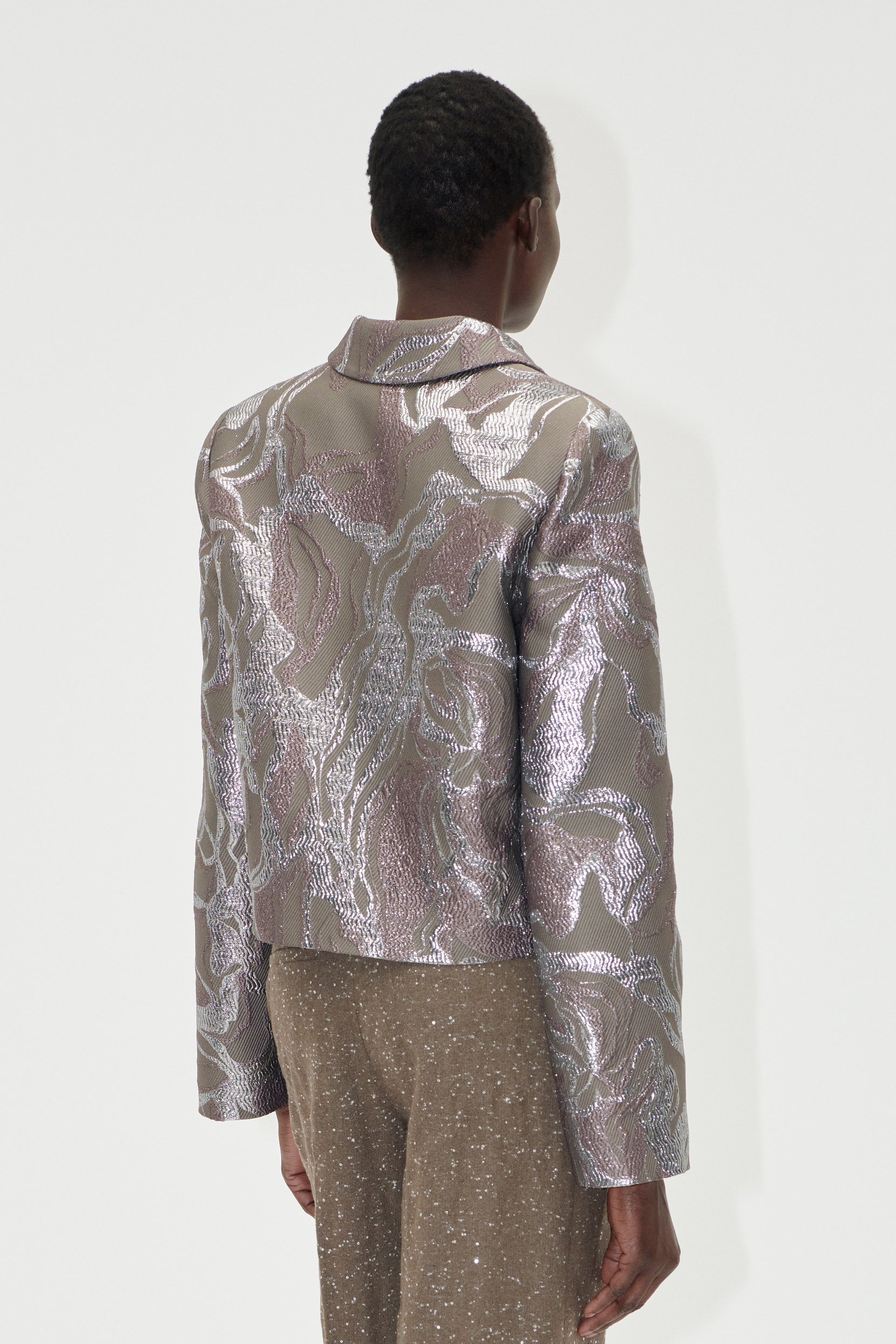 Boxy Straight Jacket - Abstract Foliage - Stine Goya UK